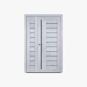 Solid French Door Frosted Glass